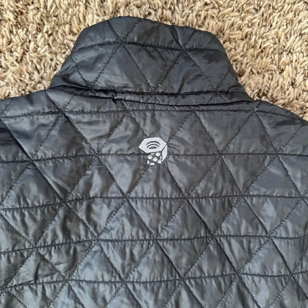 Mountain Hardwear Jacket Womens XS Black Thermal Q Elite Quilted Puffer Full Zip - Picture 7 of 9
